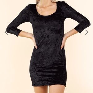 RONNIE KOBO | Torn | Crushed Velvet Mini Dress